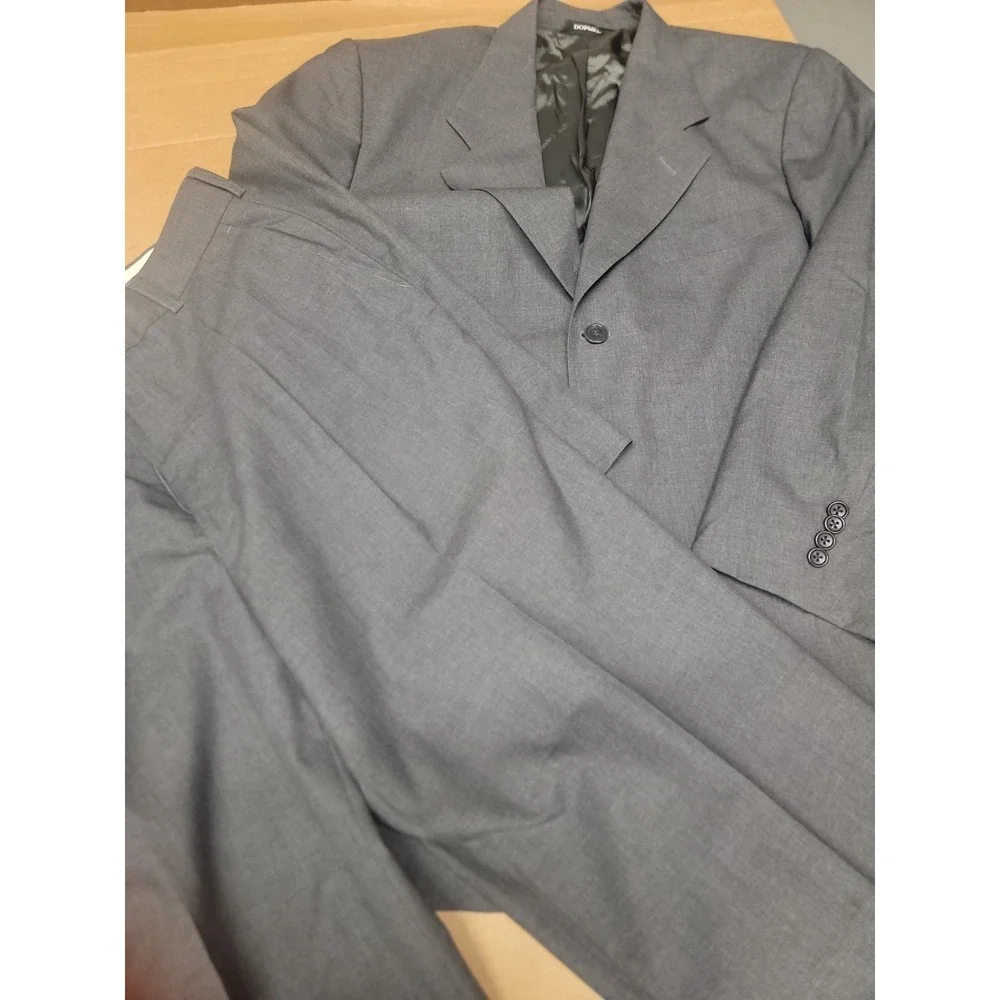 Dormel Vitale Barberis Super 120s Mens Gray Italy Suit 41 Blazer & Pants Nice!